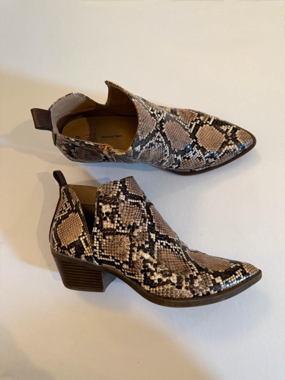 Python Print Ankle Booties - Picture 2 of 7